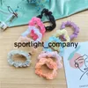 10 teile / satz Mode Hair Ring Floral Scrunchies Set Für Frau Mädchen Haar Krawatten Seil Elastische Haarbänder Korean Haarschmuck Geschenk