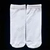 Sublimation Blank White Socks DIY Plain Stockings Thermal Heat Transfer Print Mid Level Crew Long Stocking 20cm 30cm 40cm Unisex Sport Casual Cotton Socks F102305