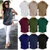 Dropshipping Mulheres Verão Batwing Batwing Tops Tshirt Senhoras Sólida Turtleneck Preto Algodão Plus Size Streetwear Camiseta A1112