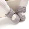 0- Neugeborene Babyschuhe Jungen Mädchen Kleinkind Erste Wanderer Booties Baumwolle Komfort Weiche Anti-Rutsch-warme Säuglingsbettschuhe LJ201104