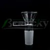 DHL!!! Beracky Cost-effective Funnel Glass Smoking Bowls Clear 14mm Male Heady Glasses Bong Bowl Piece For Dab Rigs Water Pipes Tobacco