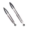 2 Paczka Kitchen Tongs, Premium Silikonowe Narzędzia do grillowania i akcesoriów BPA Bezpłatne Nierdzewne Ze Stali Nierdzewnej BBQ Gotowanie Grillowanie Blokowanie Żywności Tong, 9-calowy 12-calowy