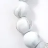Perles de silicone étirées à la main bracelet porte-clés fête gland bracelet bracelet poignet en cuir PU porte-clés femme en bois chaîne bracelets pour femme fille sangle