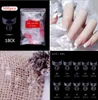 36 styles 500pcs/pack Natural Clear False Acrylic Nail Tips Full/Half Cover Tips French Sharp Coffin Ballerina Fake Nails UV Gel