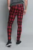 Pantalons pour hommes Mode Casual Street Wear Plaid Slim Cool Pantalon avec 3 couleurs Streetwear japonais Style276m