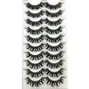 Eye Lashes DD Curl 10-23mm Russe Curls Cils 3D Faux Cils Réutilisable Moelleux Faux Cils Make Up Outils En Gros En Vrac