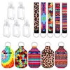 Neoprene Hand Sanitizer Bottle titular chaveiro Bolsas 30ml Hand Sanitizer Bottle Wristlet Keychain Chapstick suporte para garrafa grátis