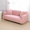 Roze Sofa Cover voor Woonkamer L Vorm Elastische Meubels Covers SnowCover 2/3 Zitmachine Stretch Fauteuil Couch Cover Extensible LJ201216