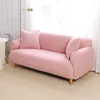 Roze Sofa Cover voor Woonkamer L Vorm Elastische Meubels Covers SnowCover 2/3 Zitmachine Stretch Fauteuil Couch Cover Extensible LJ201216