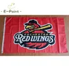 MiLB Rochester Red Wings Drapeau 3 * 5ft (90cm * 150cm) Drapeau en polyester Bannière décoration volant maison jardin drapeau Cadeaux de fête