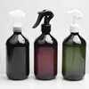300ML 500ML X 12PC ضباب فارغة الزجاجة زجاجة بلاستيكية العناية الشخصية زجاجات التجميل حاويات رذاذ