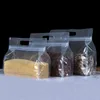 50st klara återförslutningsbara matförpackningspåsar med handtag, stor kapacitet stående dragkedja påse, breda bottenförpackningspåsar för mellanmål 201021