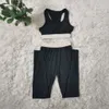 2022 Women Casual Tracksuits Yoga Set Gym Workout Fitness Clothing Female High Waist Legging Bra Sportwear