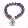 amethyst mala armband