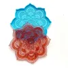 Mandala Coaster Epoxy Resin Mold Mandala Flower Tray Cup Mat Casting Silicone Mould DIY Crafts Making Tool by sea CCE12957