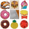 Pizza Donut Chips Strandtuch Lustige Badetücher Stranddecke Tapisserie Picknickmatte Tischdecke 12 Designs YG1029