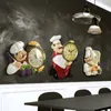 Vintage Wall Clock home decoration Resin Chef Statue watch Mute Quartz Clock for living room Kitchen Wall Decor Hanging Clock 20123707206