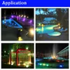 DC12V 6W12W18W24W30W36W LED BURÉ LAMIE LETURE ROUGE BLEU BLEU IP68 SUPPORT DE RIUM POOL POISS