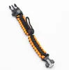 Outdoor camping rescue bracelet emergency compass umbrella rope survival bracelets with whistle Tactical paracord bracelets