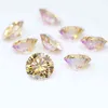 Cor amarela moissanite solta 1 quilate (6.5mm) grânulos de pedra gem diy material de jóias diamante melhor substituição