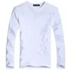 Männer T-Shirts Herren T-shirt Baumwolle Langarm V-Ausschnitt Männer V-Ausschnitt T-Shirt Multicolor Casual