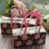 Flower Open At Night 5pcs Portable Paper Box As Roll Cake Cookie Candy Handmade Wedding Birthday Party Gifts Packaging12301079