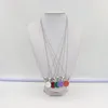 European och American White K Necklace Personlighet Kanin Head Alloy Water Drop Oil Pendant Ornaments Multi-Color Valfri