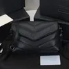 Mini Designer Shoulder Crossbody Bags Loulou Handbag Purse Brand Luxury Woman Fashion Black Smooth Plain Cowhide Genuine Leather M239r