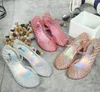 Hot Sale-Jelly Shoes Beach Sandals Hollow Out Mary Jane Wedges Shoes 2 Colors