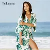 Nueva playa cubrir traje de baño vestido de playa traje de baño mujeres bikini encubrimientos traje de baño verano playa desgaste suelto chal kimono T200324