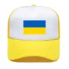 50 stks / snel DHL Blauw Geel Oekraïense Vlag 2022 Volwassen Kinderen Peuter Jeugd Honkbal Bal Caps Oekraïne Ondersteuning Ik sta met Oekraïne Casual Sports Snapback Visor G39joSp