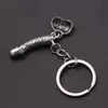 Keychains Fashion Reproductive Organs Chains clés alliage de couleur argentée pour les hommes pénis sexy pendant Vaginal Squelette génitals Sac Car K4240693