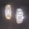 Hip Hop Jewelry Iced Out Diamond Engagement Wedding Band Rings for Women Men Finger Party Jewelry1832536