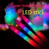 Vara de luz LED colorida 28 * 1.75cm Flash Fulgor Algodão Doces Candy Vara piscando para festas noturnas de concertos vocais