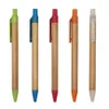 Kraft Paper Ballpoint Pens Stick Pen Press Tube Stationery Writing Supplies RRB13445