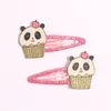 10SSet / Lot Girls Födelsedag BB Hair Clip Cute Glitter Sequins Cartoon Animal Hairgrip Princess Handgjorda Vatten Drop Shaped Hairpins LJ201226