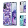 Bling Marbling Phone Case för Samsung Galaxy S20 Fe S21 Plus S30 Ultra Cover Case för Samsung A71 A51 A21S M51 M31 A42