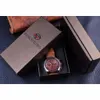 ブランドダイヤルシリーズスワール男性スエードストラップ6手時計時計時計クラシックディスプレイトップ豪華な男性自動時計カレンダーoxdxu