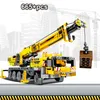 665pcs Technic Technik LKW-Auto-Bausteine ​​Technic Hubkrans Stadt Bau Ziegel Spielzeug für Kinder WJ004 1008