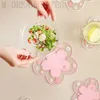 Japan Stil Kirschblüte Wärmedämmung Tischset Familie Büro Anti-skid Teetasse Milchbecher Kaffeetasse Untersetzer