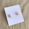 2022 Ny Classic Pearl Ear Stud Crystal Drop Earrings med örhängen kort