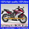 Kit Pour HONDA CBR 650 F CBR-650F 2011 2012 2013 2014 2015 53HM.15 CBR 650F CBR650 F CBR-650 CBR650F Blanc rouge nouveau 11 12 13 14 15 16 Carénages