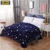 Blanket night sky fabric microfiber cover the bed polar fleece fabric travel blankets airplane Soft and comfortable throw 201130
