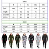 Tracksuit Autumn Winter Camou Hoodies عرق عرق عرق عرق البناء السحب للرجال الرياضي الرجال 2 قطعة بالإضافة إلى الحجم 201128