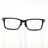 Ny design Klassisk modell Original Black Buffalo Hornramar Eyewear Men Square Glasögon Titan Eyewear Vintage Glasögon Partihandel Optisk Man Kvinna Ram