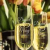 Verres de mariage inclinés Personnaliser Flûtes à champagne Or Cristal Parti Verre Gobelet Décoration H1190 Y200106