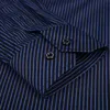 New 8xl Plus Size Large Men Long sleeve Non-Iron dress shirt male social striped shirts Easy Care oversized Shirt G0105