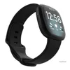 Effen kleur siliconen polsband vervangende horlogeband voor Fitbit Versa 3 Fitbit Sense Smart Watch verstelbare sololusband groothandel