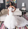 organza mermaid wedding dresses