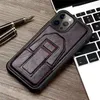 Invisible Bracket Leather Phone Case for iPhone 13 12 Mini 11 Pro Max XR XS 6s 7 8 Plus SE Card Slot Wallet Clutch Kickstand Prote8810239